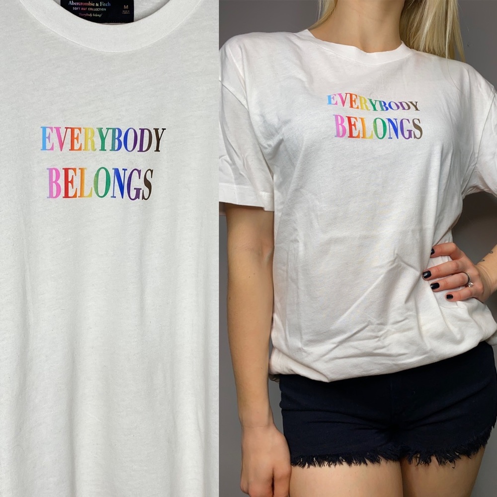 A&F “Everybody Belongs” Pride Collection Tee.